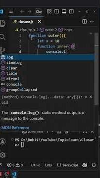 JavaScript Closure Explained in 60 Seconds 🚀