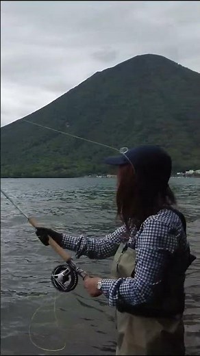 Vlog fly fishing girl 4K フライフィッシング 中禅寺湖タックルで 釣り旅💕🎣 [ Fly Fishing Girl in Japan ]