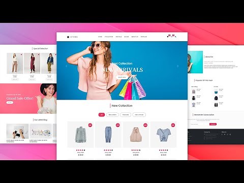 How To Create E-commerce Website Using HTML, CSS & Bootstrap 5 | Step By Step