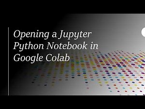 Importing a VS Code Jupyter Notebook to Google Colab