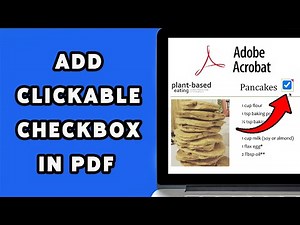 How To Add Clickable Checkbox In PDF Using Adobe Acrobat 2025 | Create Interactive PDFs