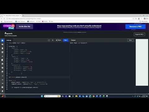 Create a Simple Rock, Paper, Scissors Game with Python | Beginner Tutorial
