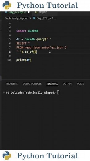 How to Read JSON Files with DuckDB | Python Tutorial