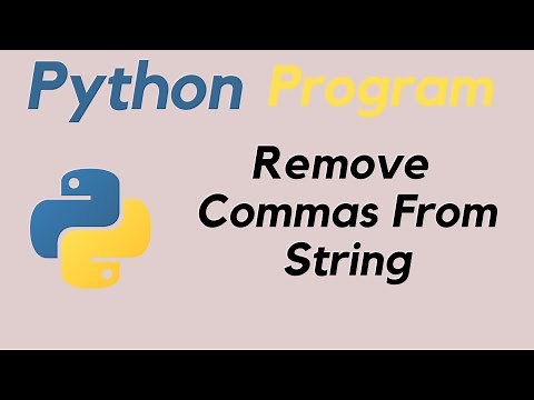 Remove Commas From String Python