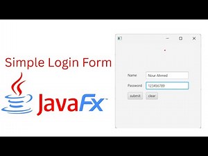 #1- JavaFX Tutorial for Beginners | Create a Simple Login Form