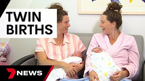 There's no proof of twin telepathy but this might come close. Meet the identical siblings on the Sunshine Coast who gave birth just minutes apart. 7NEWS at 6pm. #7NEWS | 7NEWS Brisbane
