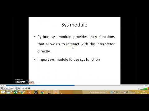 Python : OS and Sys Module
