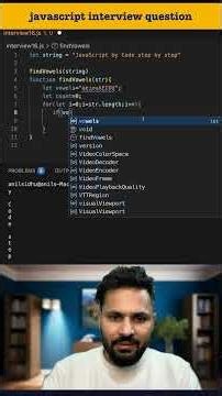 #16 JavaScript Interview Question | Count Vowels in a String | Logical & DSA Problem #shorts