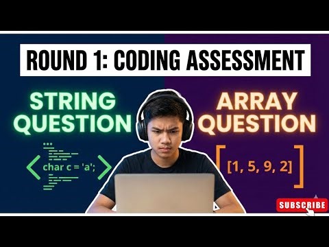 Real Coding Interview Round 1: String & Array Questions Solved