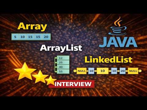 Array vs ArrayList vs LinkedList in Java – Interview Explained