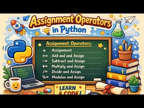 Assignment Operator in Python || List of all assignment operator with practical