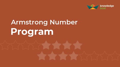 Armstrong Number Java Program