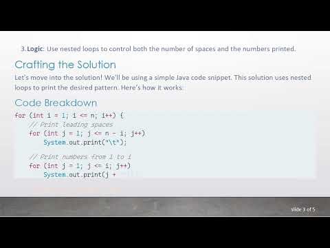 How to Print a Number Pattern in Java Using Basic Loops