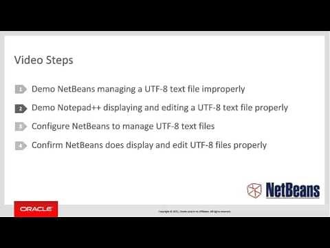 Configuring NetBeans to Manage UTF-8