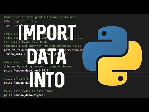 Import Data Into Python
