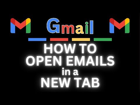 How To Open An Email Into A New Tab Using Gmail on a PC | Step-by-Step Tutorial | PC Tutorial