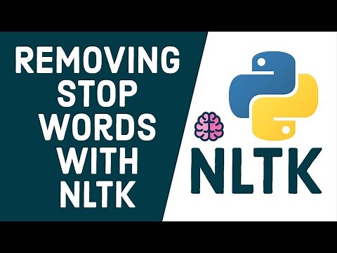 Python NLTK Tutorial 2 - Removing stop words using NLTK