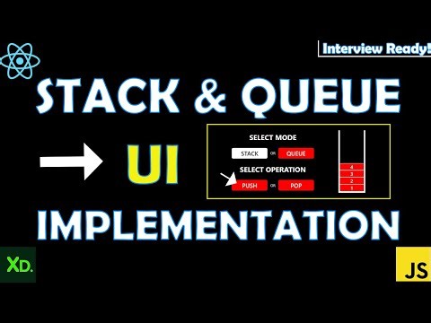 Stack and Queue UI implementation | React Js