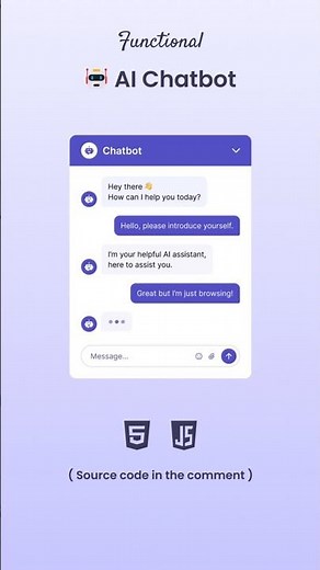 AI Chatbot in HTML CSS & JavaScript