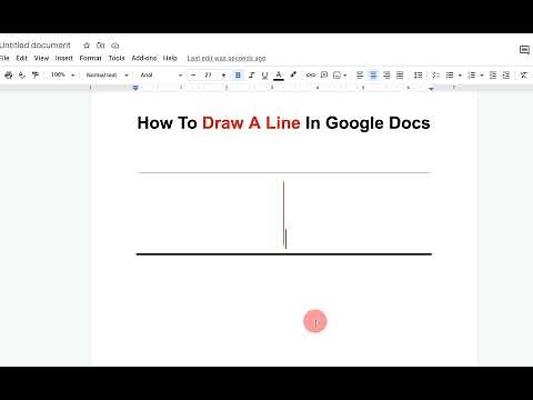 How To Draw A Line In Google Documents (Horizontal or Vertical)