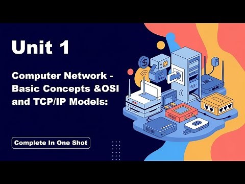 Complete Unit 1 |Computer Network| Basic Concepts & OSI and TCP/IP Models | | BCA 5 Semester | MIC