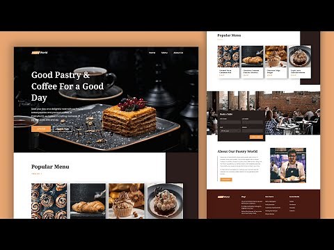 Create A Responsive Coffee/Cafe Website Using HTML CSS & JavaScript | Step-By-Step Tutorial