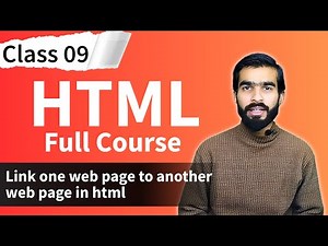 HTML Tutorial: Link one page to another page in html | html full course for beginners | Class 09