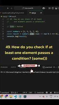 Check If Any Element Matches a Condition in JavaScript | some() Method Explained!