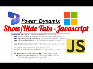 Show and Hide Tabs in Power App using JavaScript | Dynamics 365