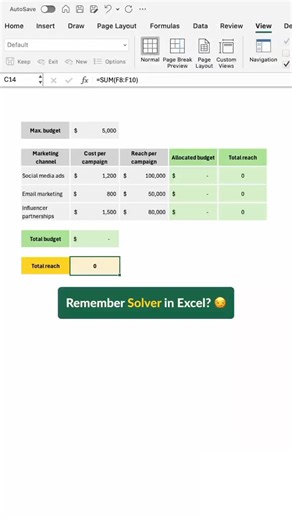 Learn how to use Solver in Excel! 🤓 #Excel #Solver #Tutorial #Spreadsheet | Data Driven Insights