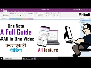 Full Guide - Microsoft OneNote | All in one tutorial Onenote