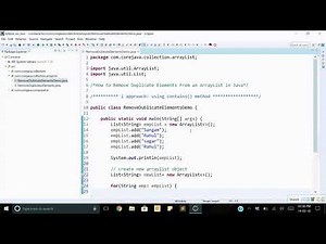 How to Remove Duplicate Elements From an ArrayList in Java