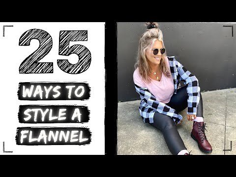 *25 WAYS* to Wear a Flannel Shirt | Outfit Ideas to Style a Plaid Flannel