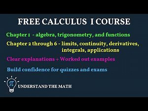 Calculus 1 Full Course | Free Step-by-Step Lessons & Guided Notes