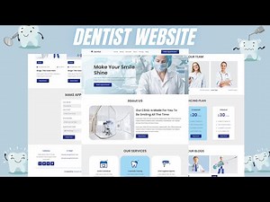 Responsive Dentist Website Design Using HTML - CSS - JAVASCRIPT