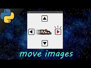 Python tkinter GUI move images w/ keys 🏎️