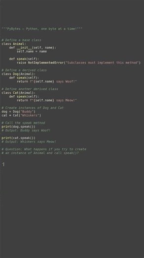 class inheritance example #python #showcase