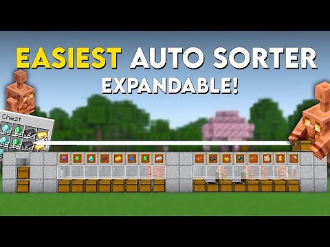 Minecraft EASIEST Automatic Sorting System 1.21 Tutorial - Auto Sorter