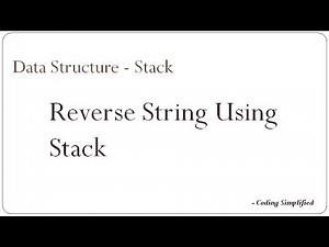 Data Structure | Stack: Reverse a String using Stack | Implementation in Java