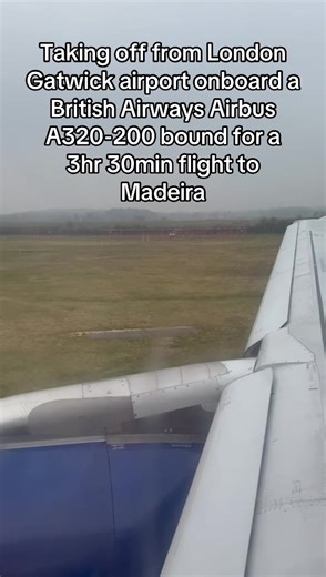 Despegue desde Londres Gatwick hacia Madeira