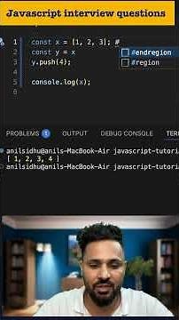 JavaScript Interview Question 🔥 Array Reference Explained in 90 Seconds #javascript #jsinterview