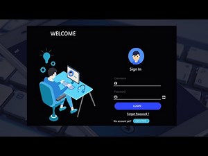 Login Page using Python Tkinter | Professional Modern GUI ( Part 2 )