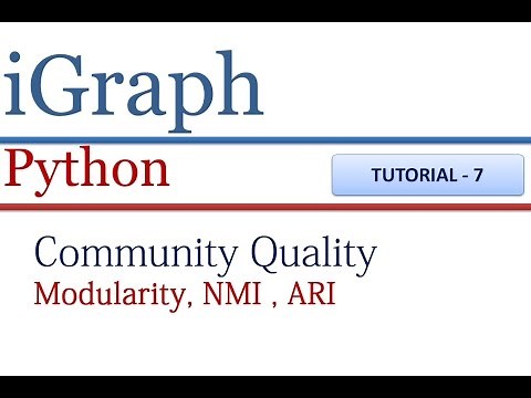 How to calculate modularity (Q), NMI(normalised mutual information ) and ARI Using igraph in Python
