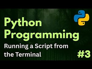 Running a Script in the Terminal | Python Programming Ep. 3