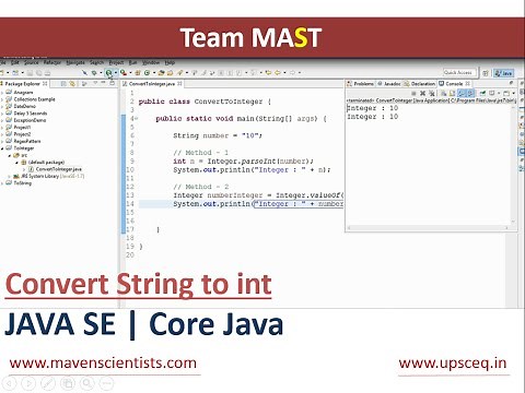 Converting String to Int in Java? | Team MAST
