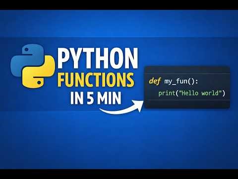 Python Functions Explained for Beginners in 5 Minutes | Simple Example