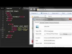 HTML Tutorials - 37 - Creating image buttons