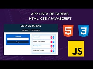 Aplicación de Tareas con JavaScript | Todo List (2022)