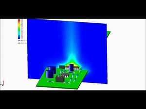 電子基板の熱伝導と対流(FloEFD)