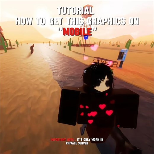 Sunset Graphics Tutorial For Mobile #roblox #evade #viral #fpy